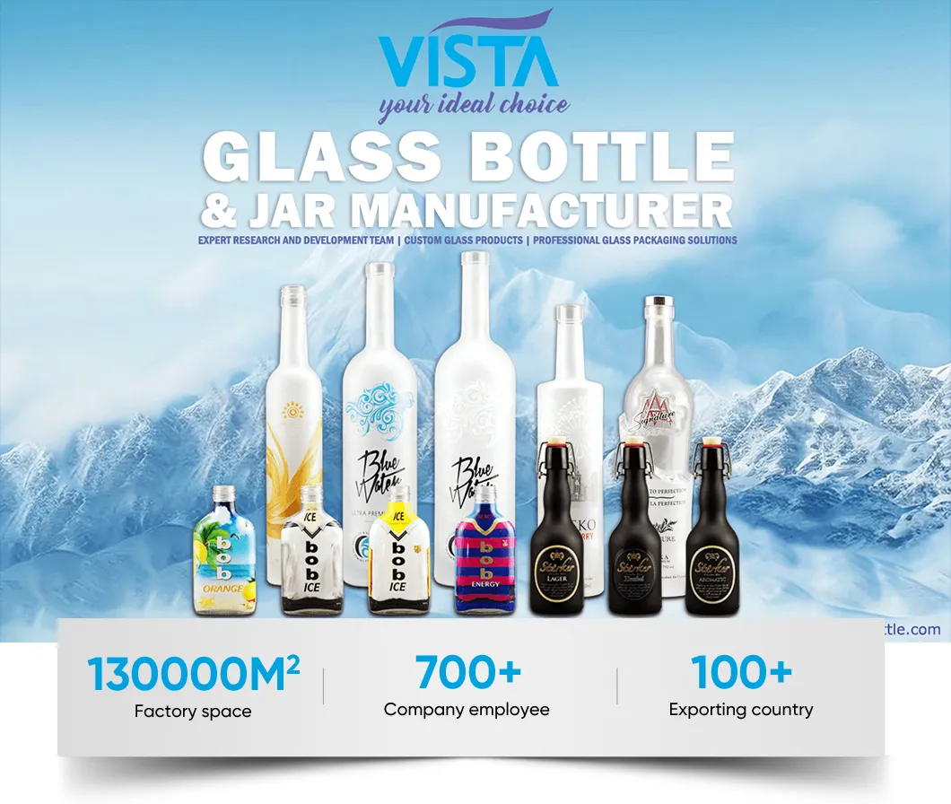 750ml Heavy Glass Alcohol Bottle