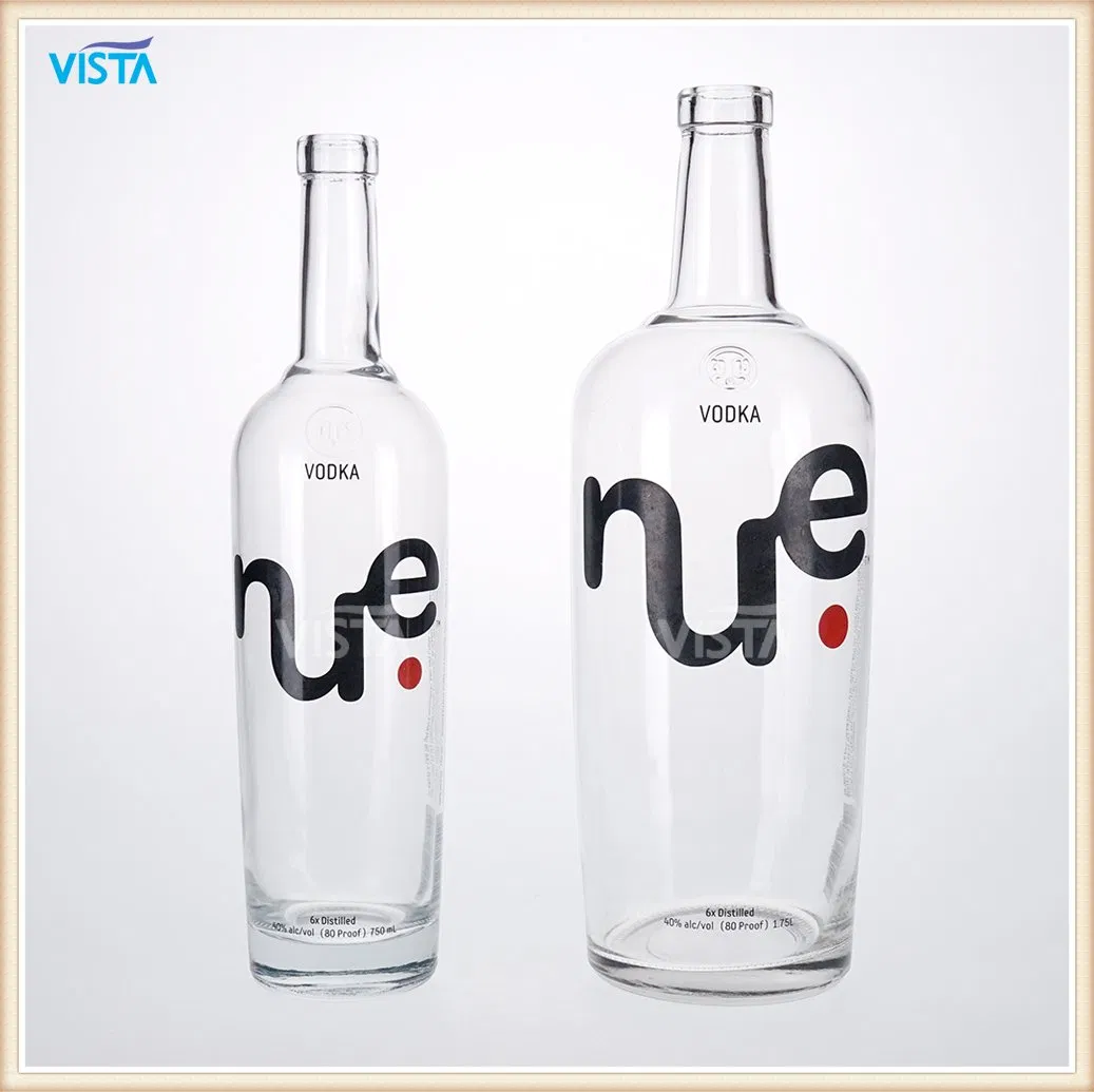 750ml Heavy Duty Glass Spirit Bottle with Secure Screw Cap and Frost Finish