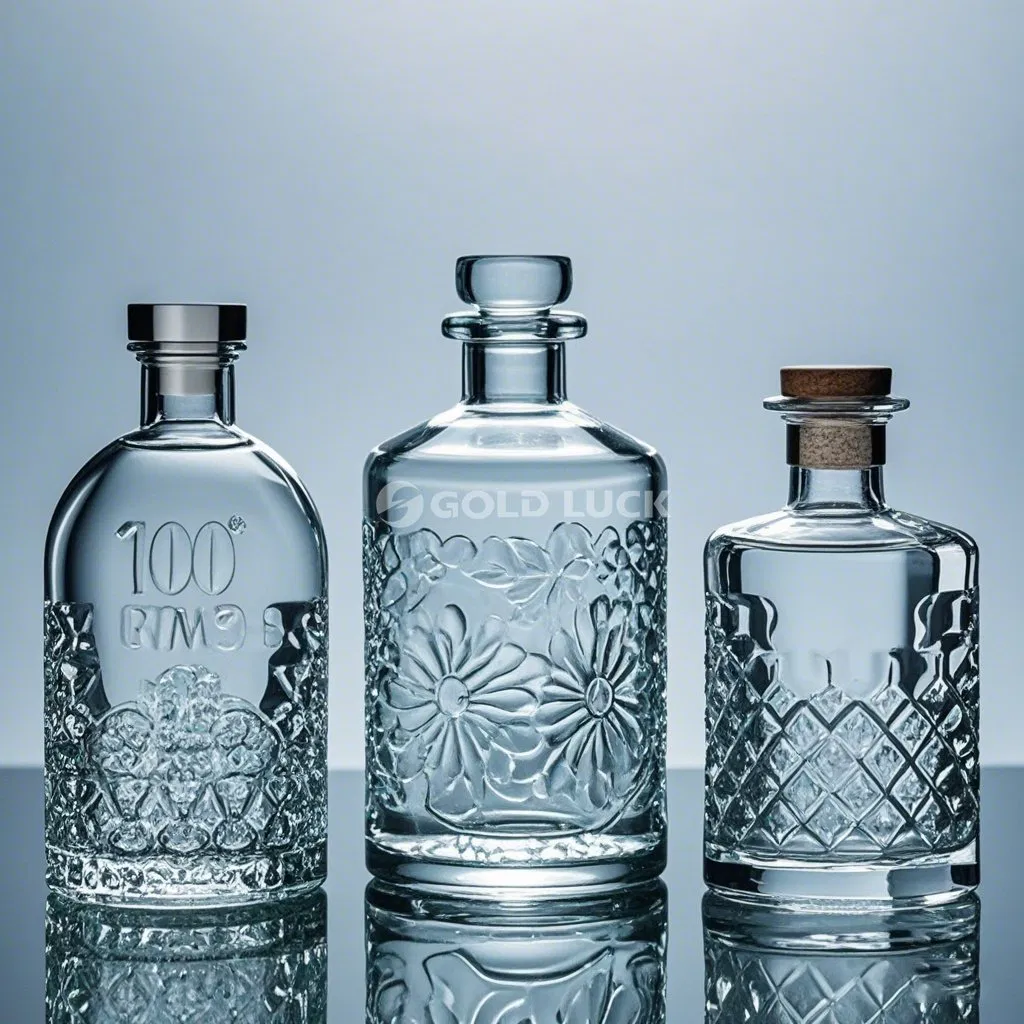 Factory Wholesale 100 Ml 150 Ml 200 Ml Mini Juice Wine Spirit Liquor Glass Bottle