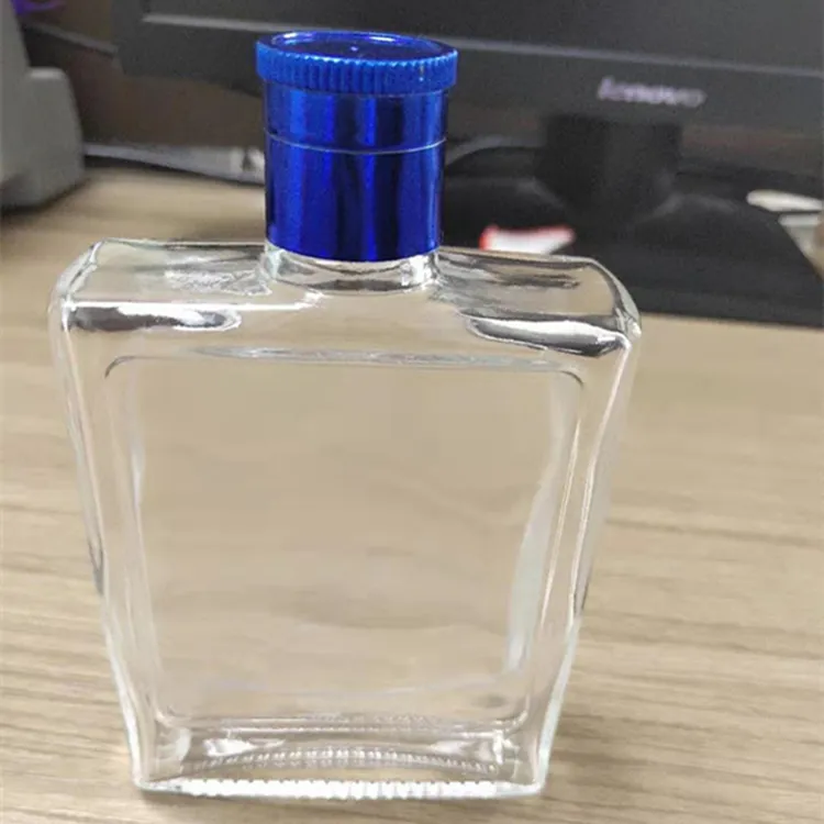 Rectangle Glass Bottle View 1