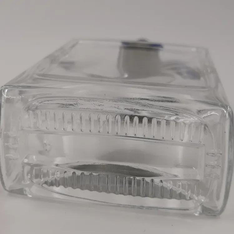 Rectangle Glass Bottle View 2