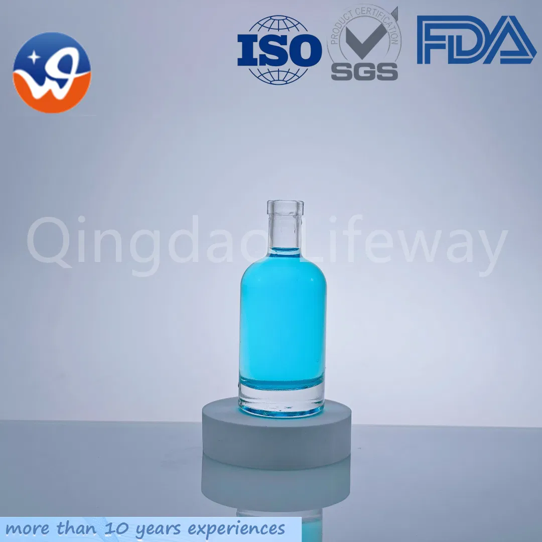 100 Round Spirit Liquor Bottle Gin Whiskey Vodka Brandy Mini Liquor Bottle with Cork Stopper