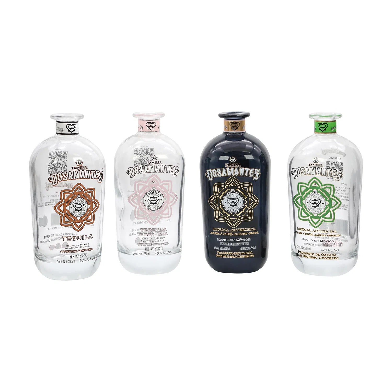 700ml 750ml 1000ml Frosted Glass Vodka Whisky Tequila Brandy Spirit Liquor Bottle with Cork