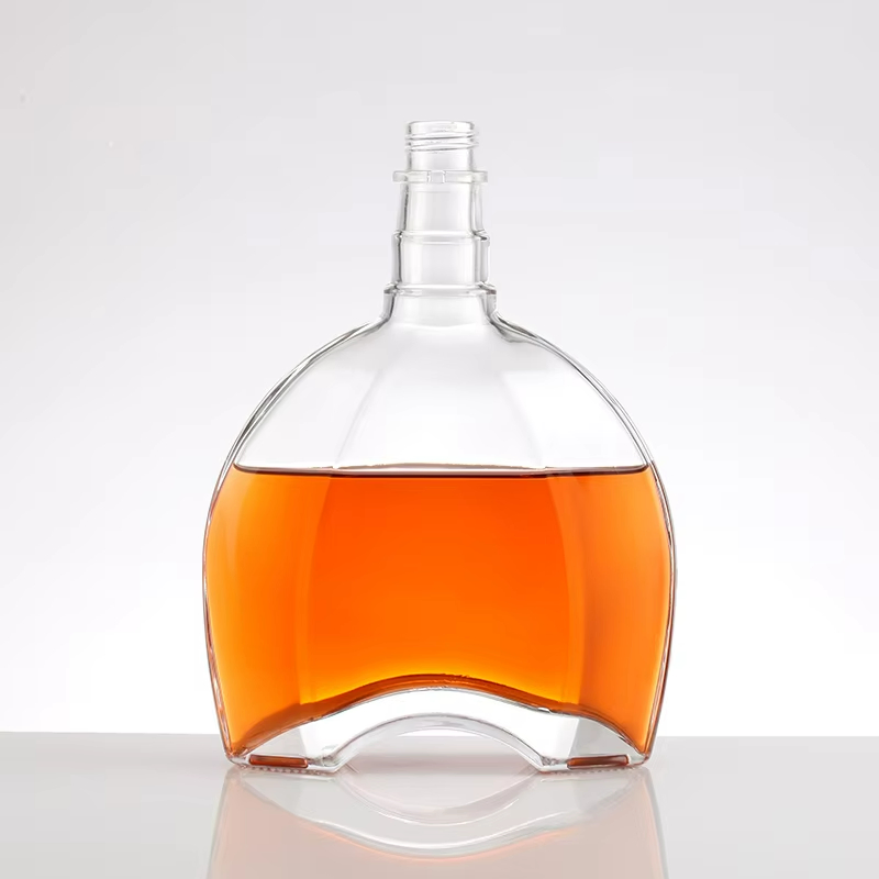 Custom Brandy Bottle Clear Xo Glass Bottle 750ml Liquor Gin Whisky Glass Vodka Spirit Bottle for Liquor