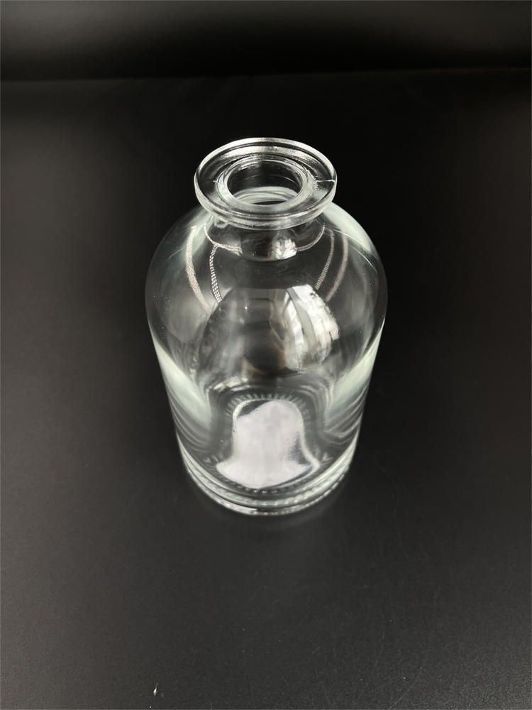 Jingna Clear Short Neck Empty Super Flint Round Galss Spirts Bottle for Brandy Vodka Whisky