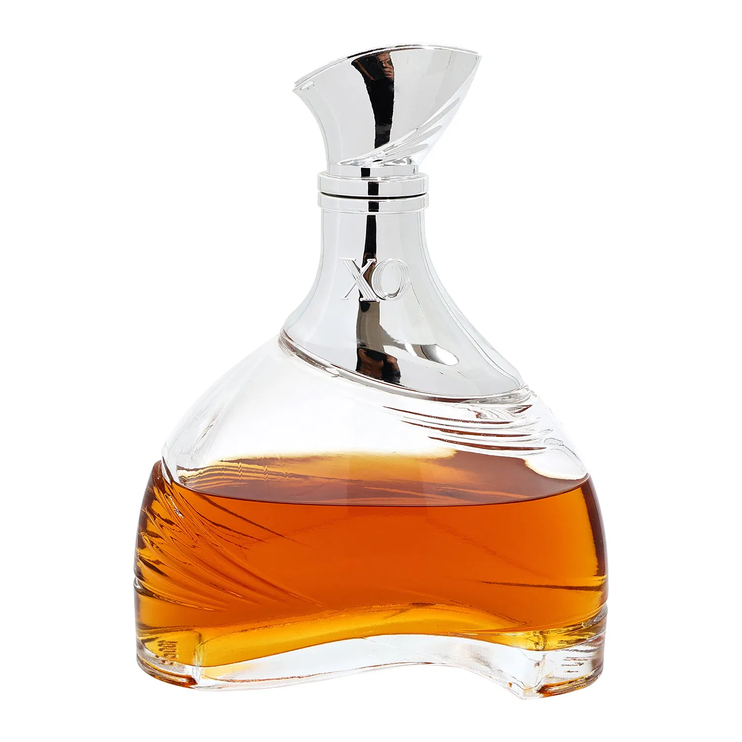 Oval Shape 700ml 750ml Extra Flint Glass Liquor Bottles Gin Whisky Vdoka Rum Glass Bottle