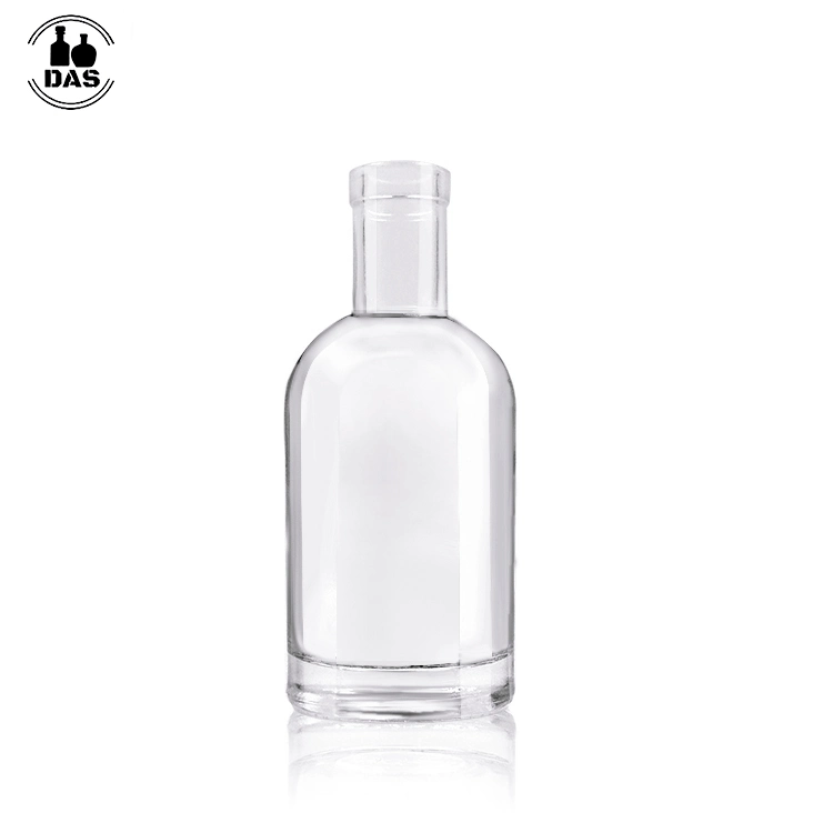 Transparent 200ml 700ml 750ml Frosted Mini Empty Rum Spirit Whisky Glass Vodka Liquor Bottle with Cork