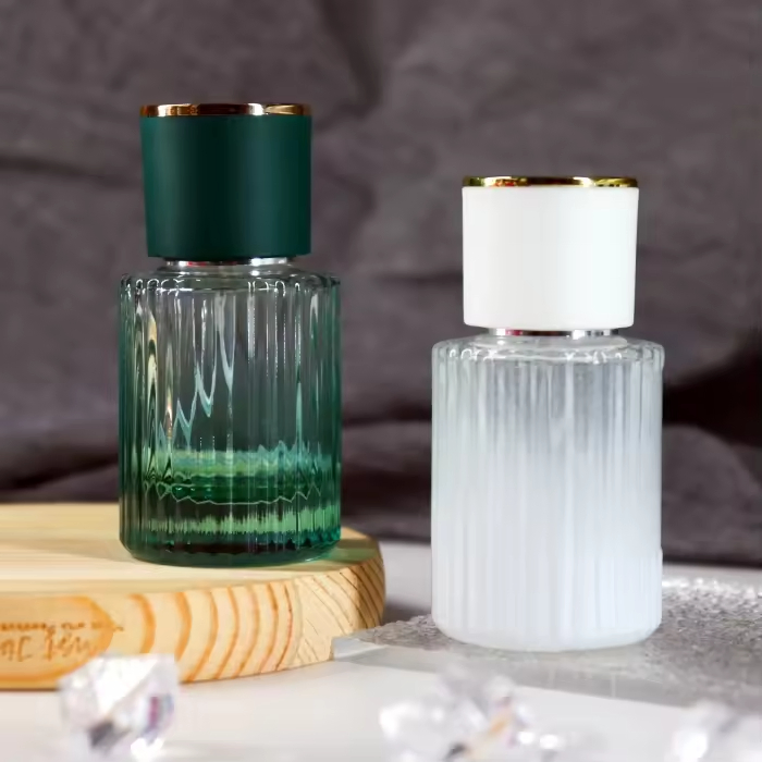 Spot Bayonet Perfume Bottle 30ml Square Colored Glass Bottle 50ml Perfume Bottle