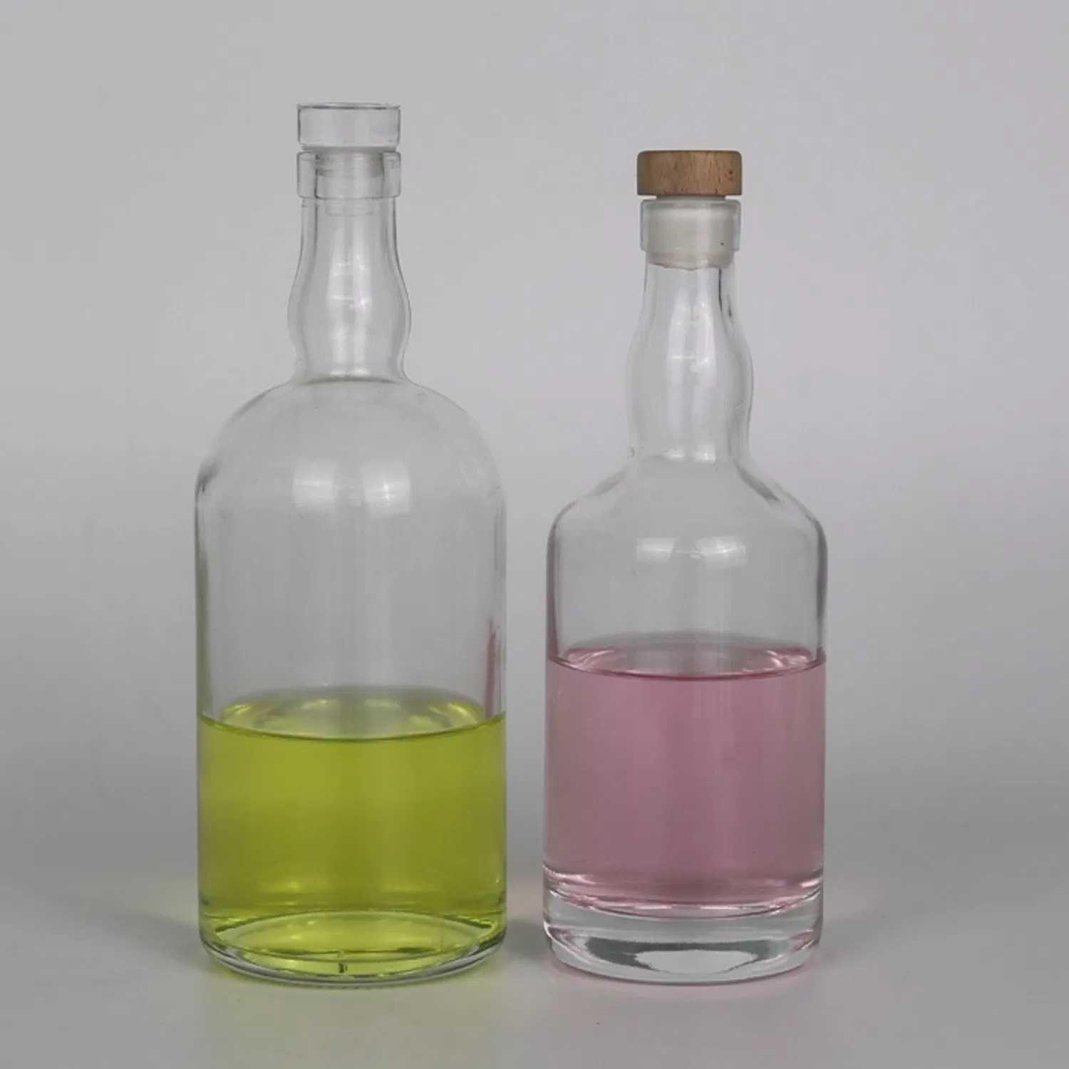 Wholesale 50ml Mini Glass Wine Spirits Vodka Juice Milk Tea Cold Drinks Empty Bottles