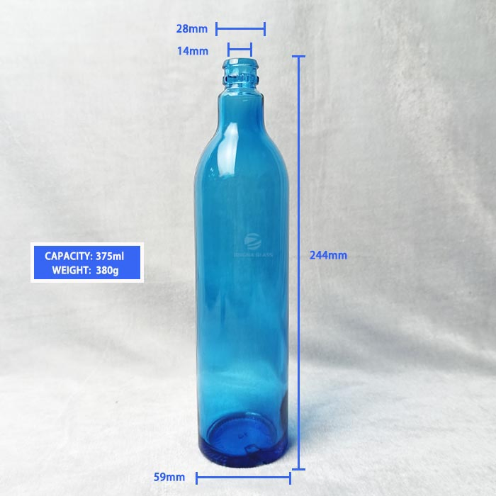 High Quality Custom Logo Round Shape 750ml Whisky Glass Bottles Liquor Bottle with Lids