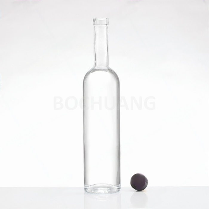 Tall Neck 700ml 750ml Glass Liquor Spirit Bottles for Whiskey Brandy Vodka Gin Rum