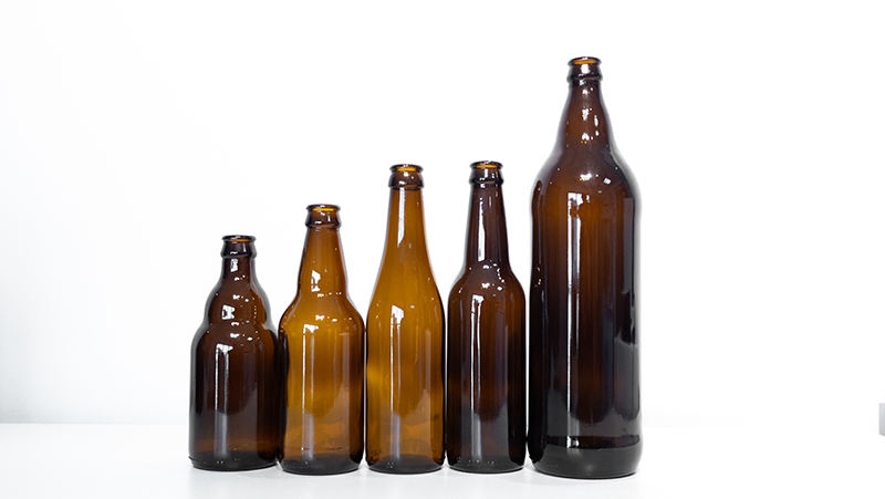 Glass Bottle 330ml 200ml Cocktail Soda Clear Short Neck Recycled