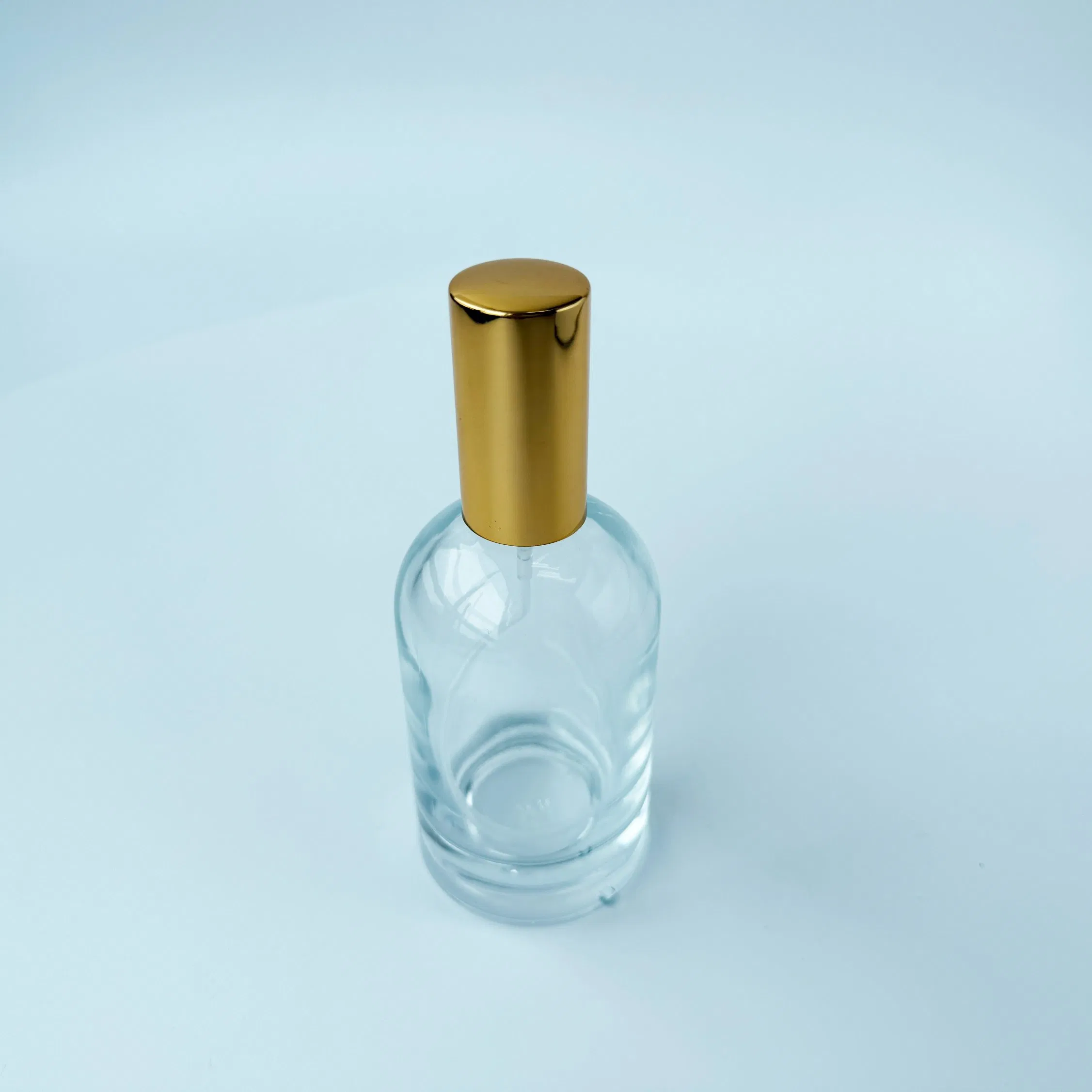100ml Barrel Clear Round Shoulder Heavy Thick Base Body Perfume Glass Face Mist Bottle