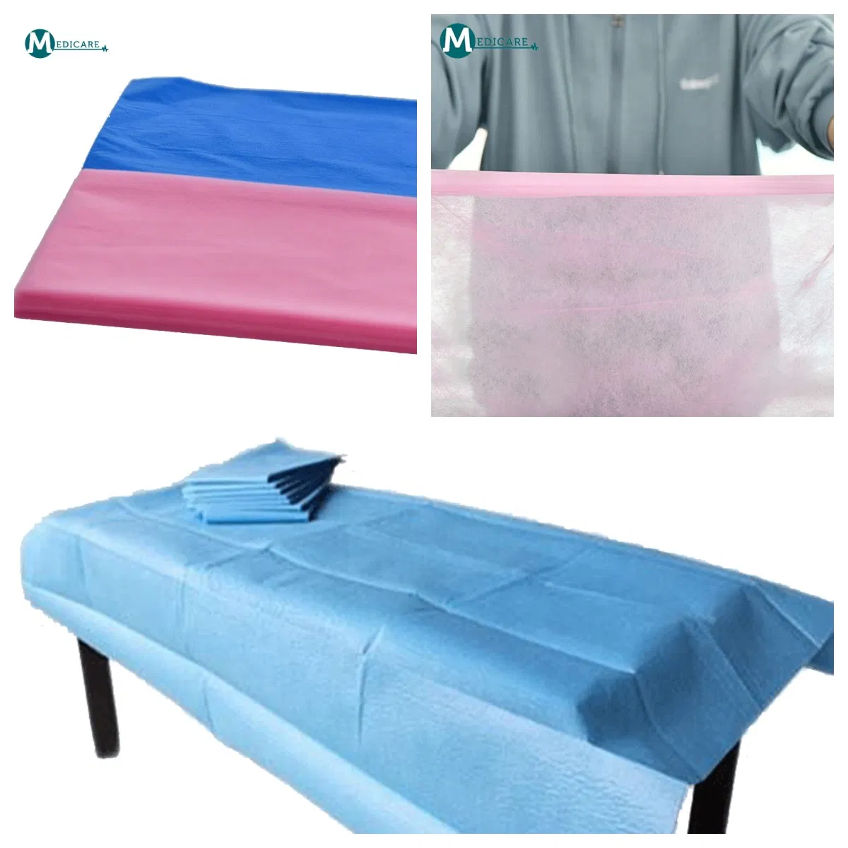 Hospital White Disposable Waterproof SPA Massage Medical Examination Bed Sheet Cover for Hospital