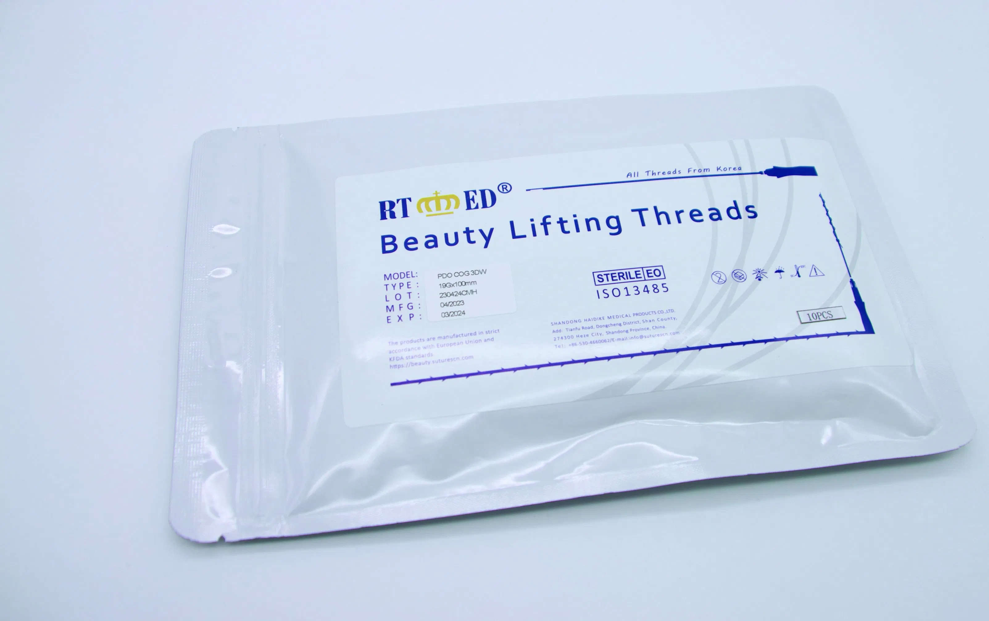 All Types of Korea Pdo Threads Hilos De Pdo Cog Face and Body Lift V Line Medical Suture Absorbable Suture Product