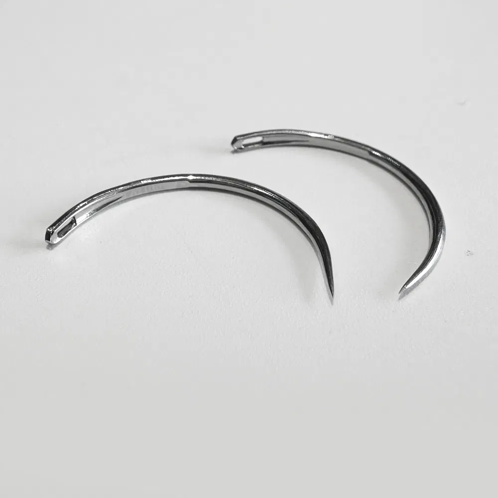 Disposable Medical Stainless Steel Sterile Eyed Suture Needles - 2-Unit Surgical Procedure Pack