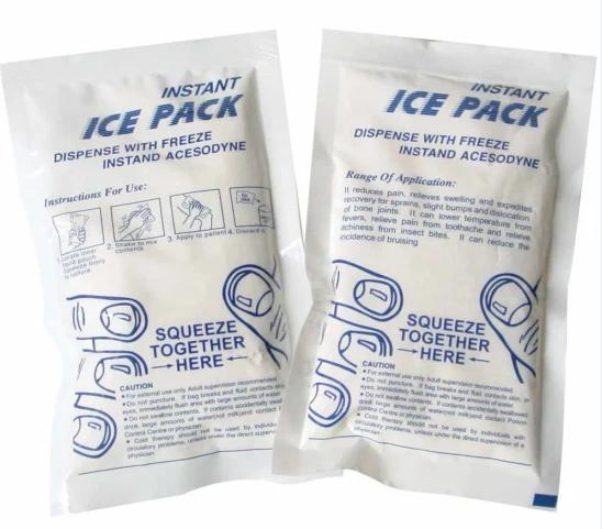 Disposable Instant Ice Pack for Injury Pain Relief for Medical Use