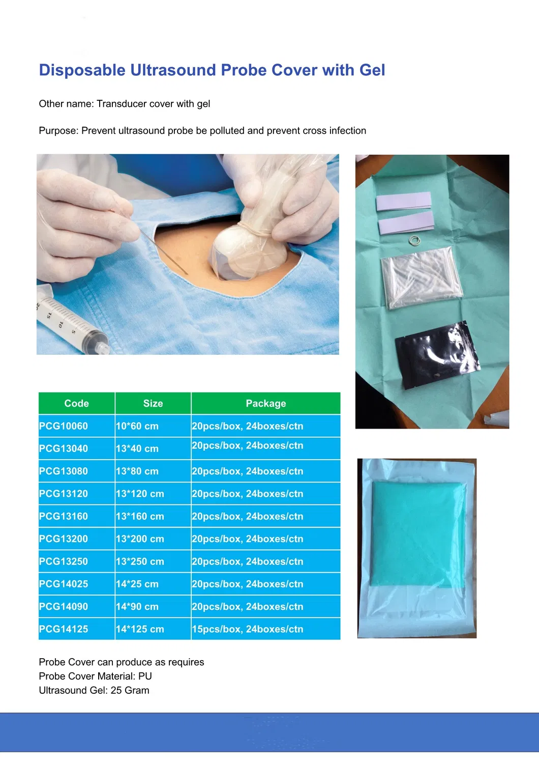 Medical Ultrasound gel kit