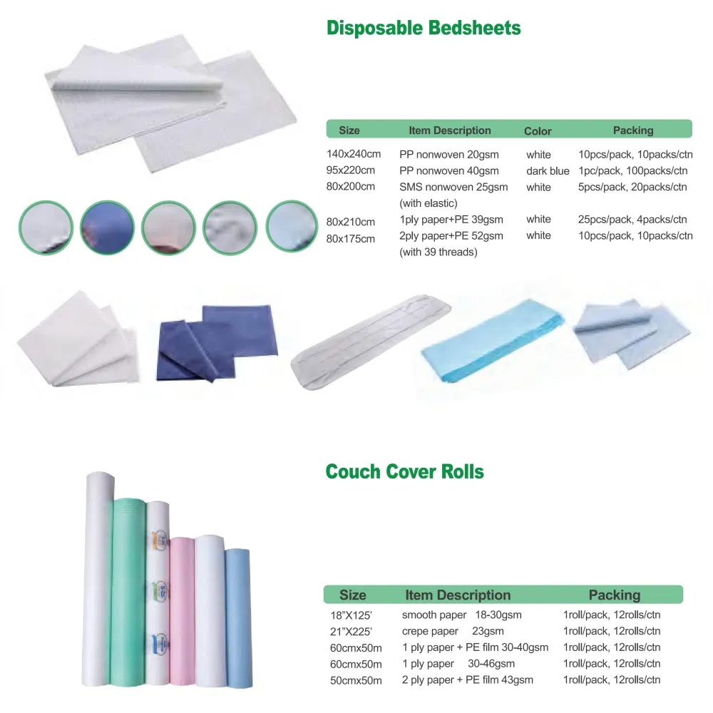 SPA Bed Sheets Rolling Hospital Disposable Massage Table Sheet Waterproof Couch Cover
