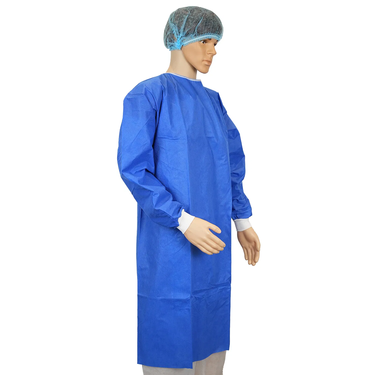 Medical Disposable Breathable Non-Woven Spunbound/SMS/CPE Isolation Gowns