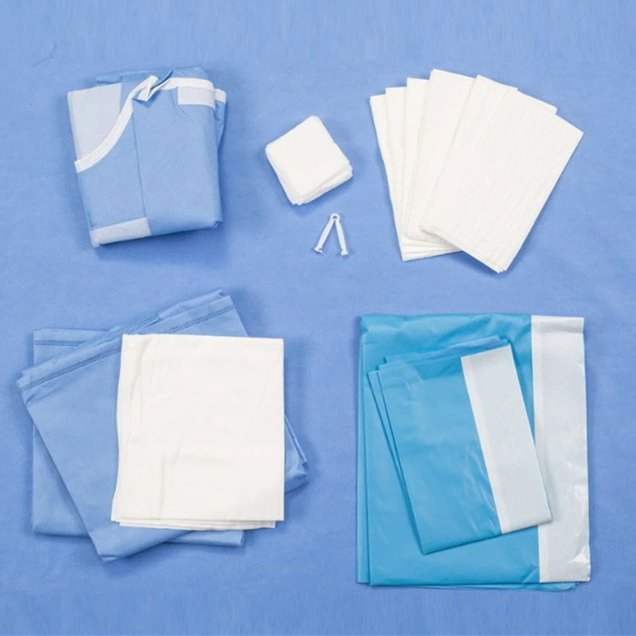 SJ Medical Nonwoven Surgical Hospital Products Baby Delivery Pack Kits Obstetrics Vaginal Disposable Sterile Birth Pack