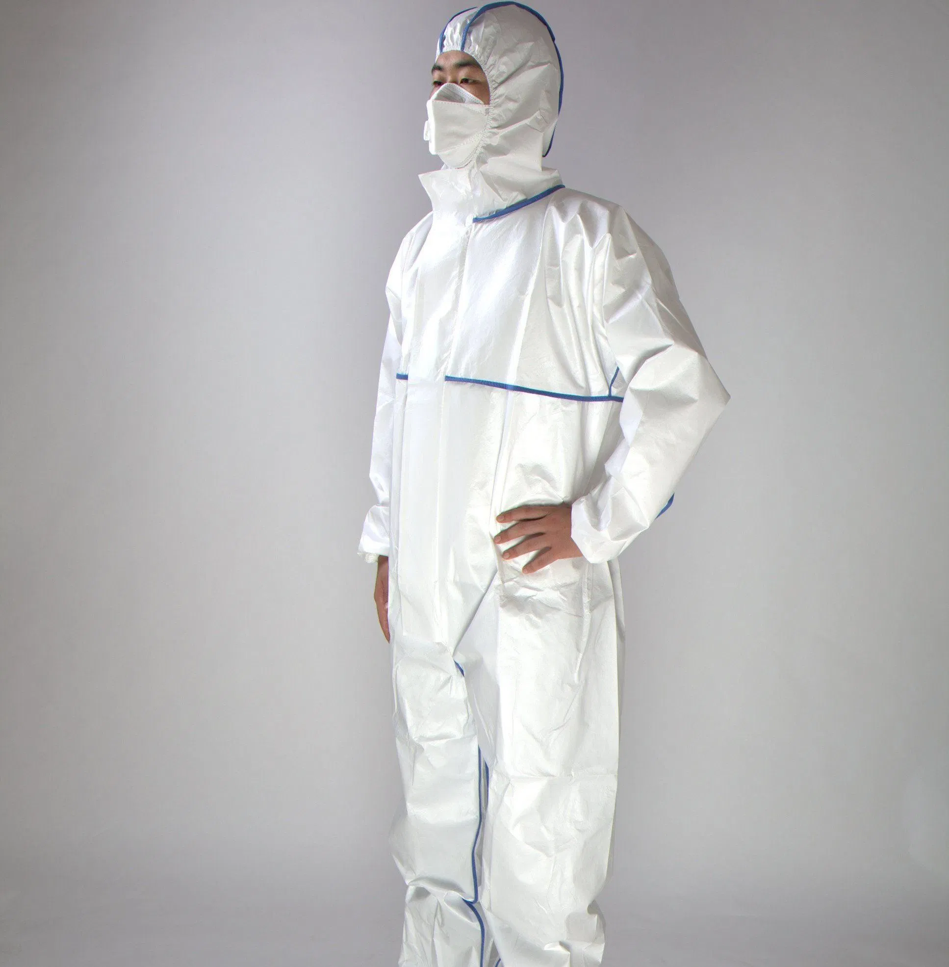 Wholesale OEM PPE Suit Work Uniform Safety Clothing Disposable Protective Coverall Discount