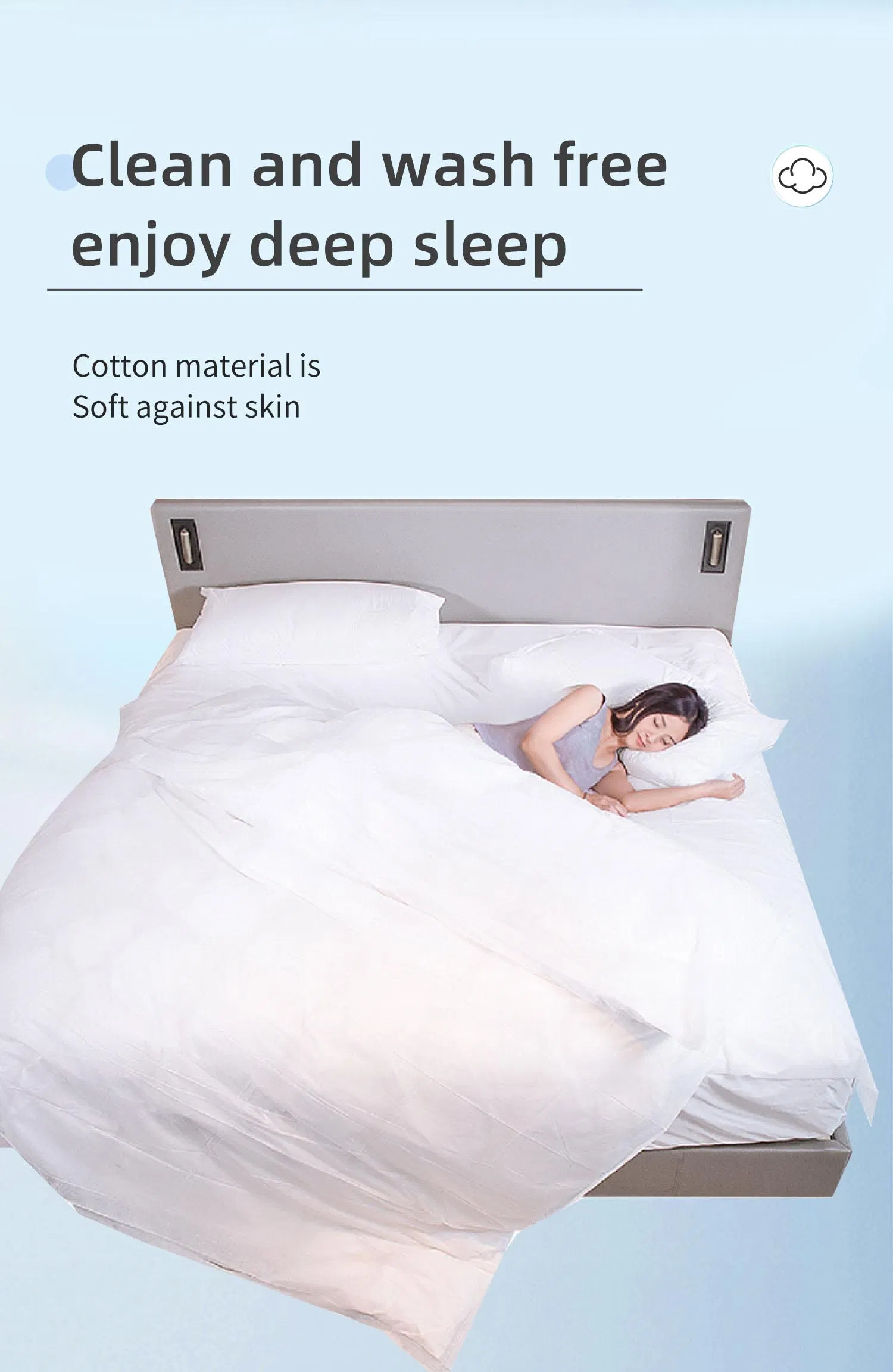 Portable Sheet Bedding Set Disposable Bed Sheets Quilt Cover