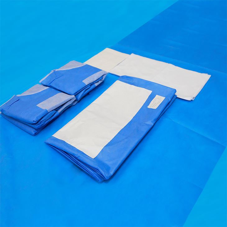 Medical Disposable Sterile Surgical Laparotomy Drape Kit Pack