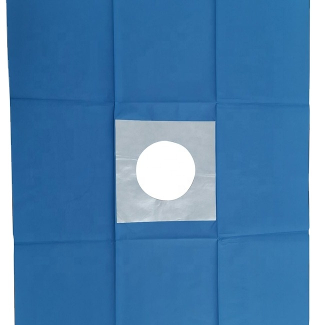 Disposable Adhesive Surgical Universal Drapes Sheet Hole Towel Used