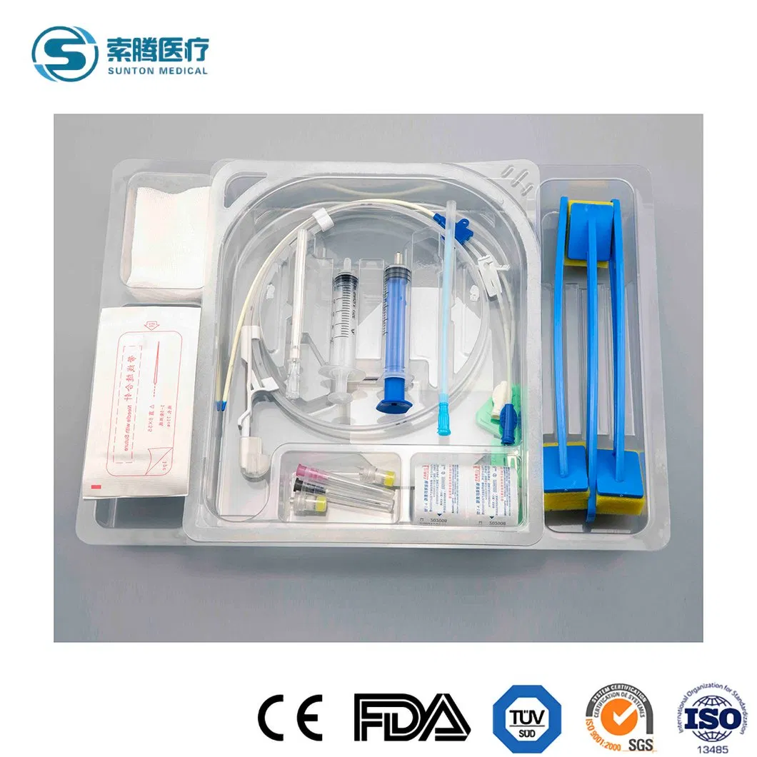 Sunton High-Quality Multi Lumen Surgical Grade Central Venous Catheter Kit Factory OEM Customized Cheap Price Child Sterile CVC Catheter Kit China