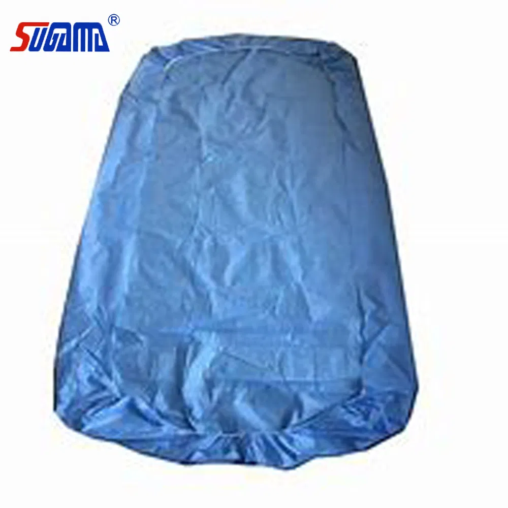 White and Blue Disposable Elastic Fitted Bed Sheets Cover for Massage Table Facial Chair SPA