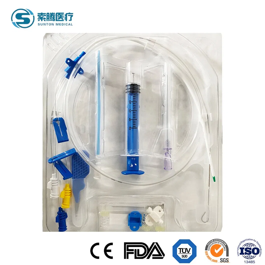 Sunton High-Quality Multi Lumen Surgical Grade Central Venous Catheter Kit Factory OEM Customized Cheap Price Child Sterile CVC Catheter Kit China