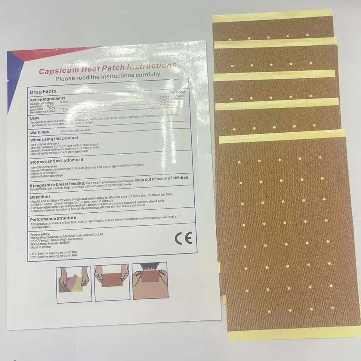 Mint Capsicum Heat Patch Pack