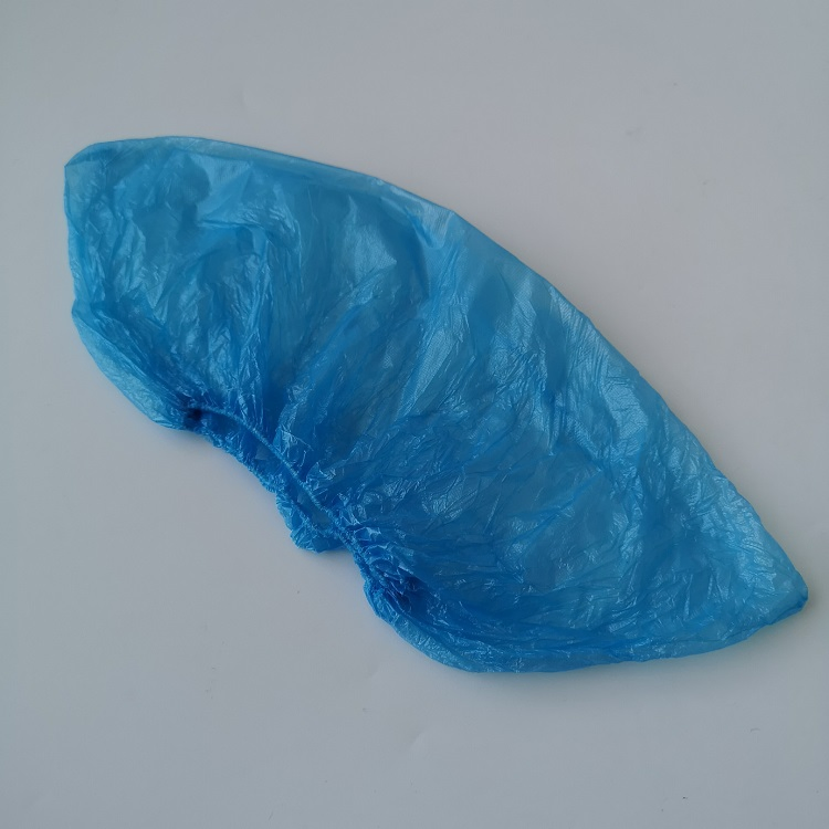 Medical Protective Blue Nonwoven PP PE Shoe-Cover Waterproof Disposable CPE Shoe Covers