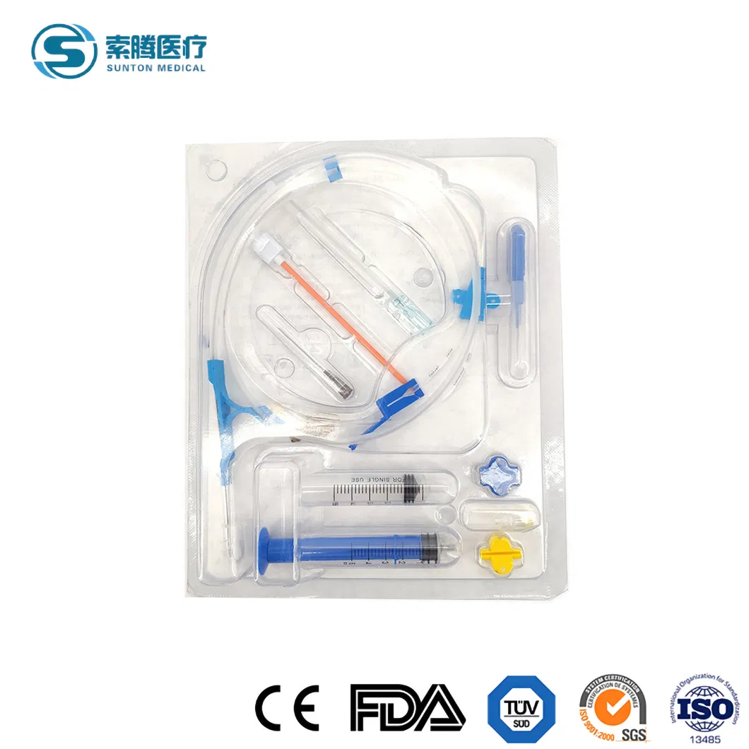 Sunton Medical Disposable Anti-Effection Central Venous Catheter CVC Kit China Central Venous Catheter Kit Manufacturing ODM OEM Custom Central IV Catheter Kit