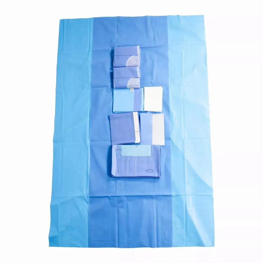Hospital Operating Room OEM Sterile Surgical Pack Disposable Operation Kit Factory for Surgery Operation Usage