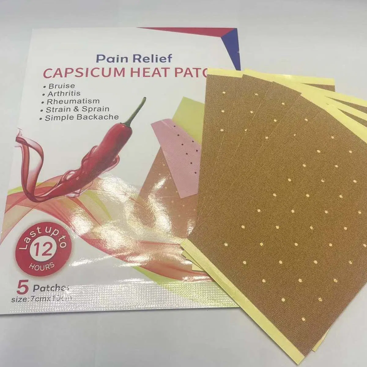 Orange Pain Relief Heat Patch Pack