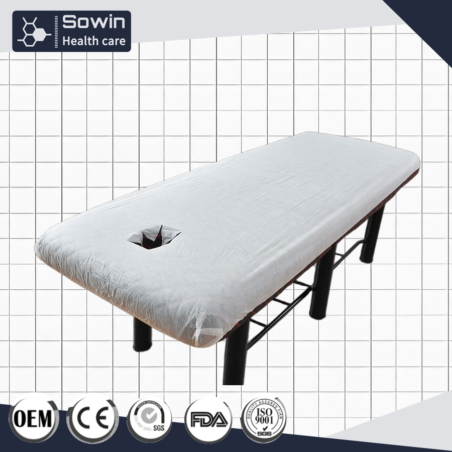 Factory PP Spunbond Non Woven Fabric Disposable Bed Sheet Pillow Covers