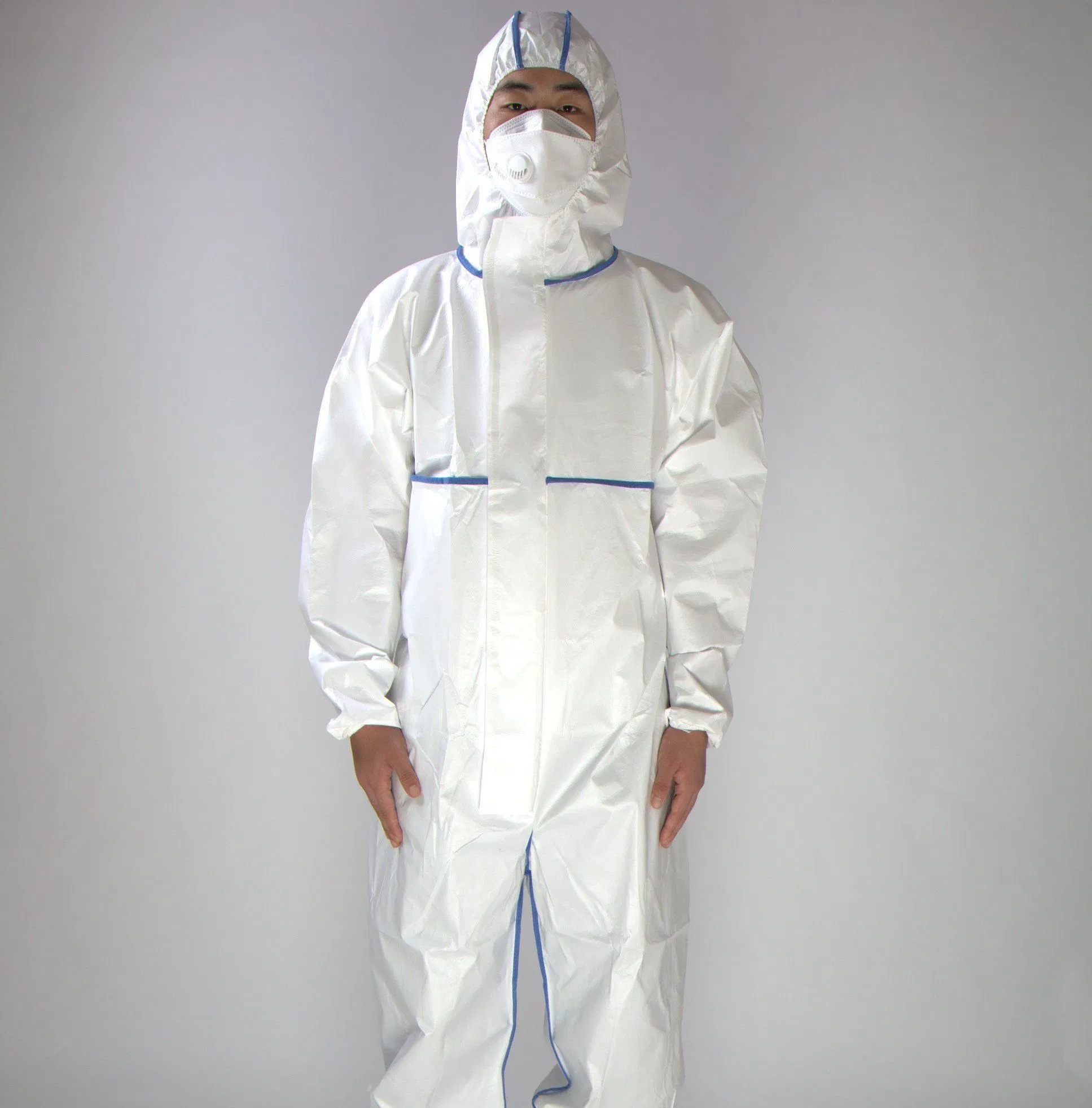 Wholesale OEM PPE Suit Work Uniform Safety Clothing Disposable Protective Coverall Discount
