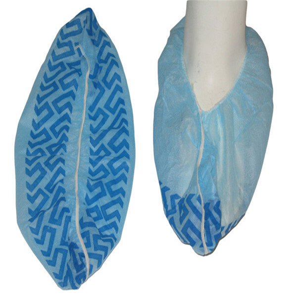 Blue Disposable Protective Medical Polypropylene Shoe Cover, Machine Made or Hand Made