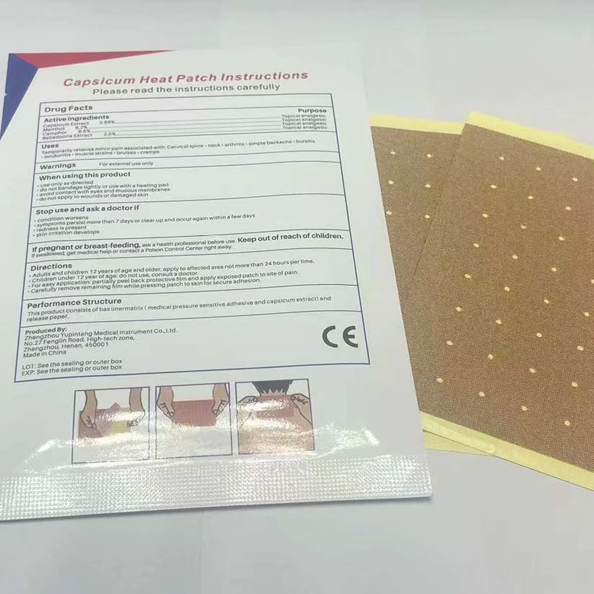 Pearl Capsicum Heat Patch Pack