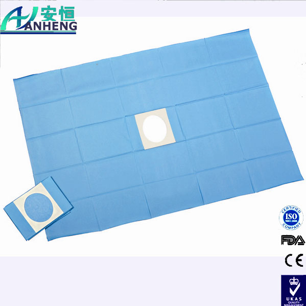 Surgical Hole Drape, Disposable Fenestrated Drapes, Surgical Incision Drape