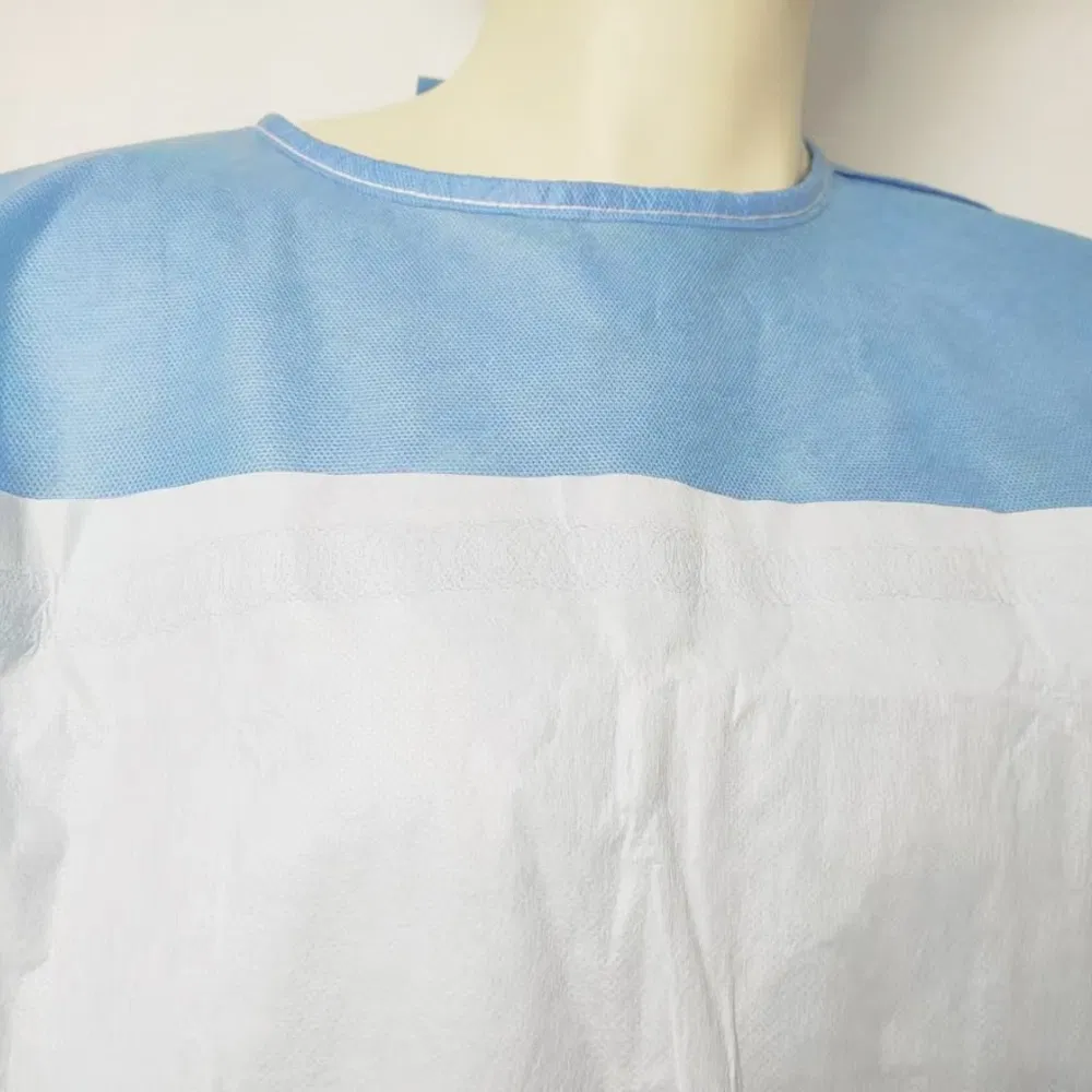 SMS Non-Woven Fabric Reinforced Surgical Gowns Isolation Gowns