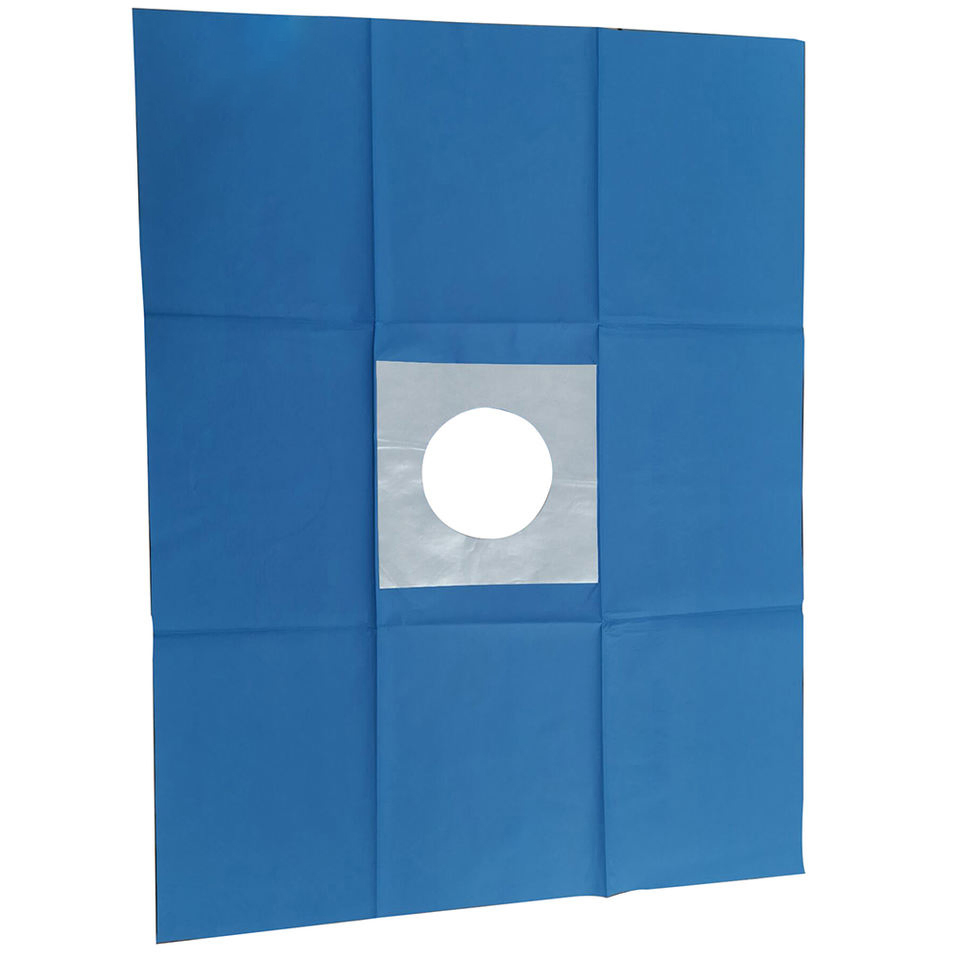 Custom Sterile Surgical Field Fenestrated Drape with Hole and Adhesive Fenestrated Drape