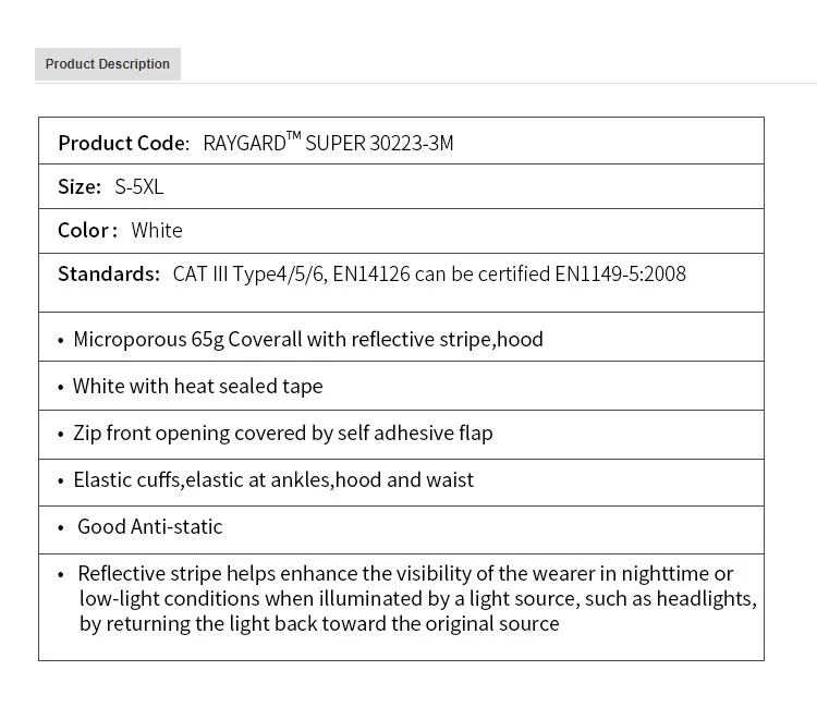 Protective Coverall View 1