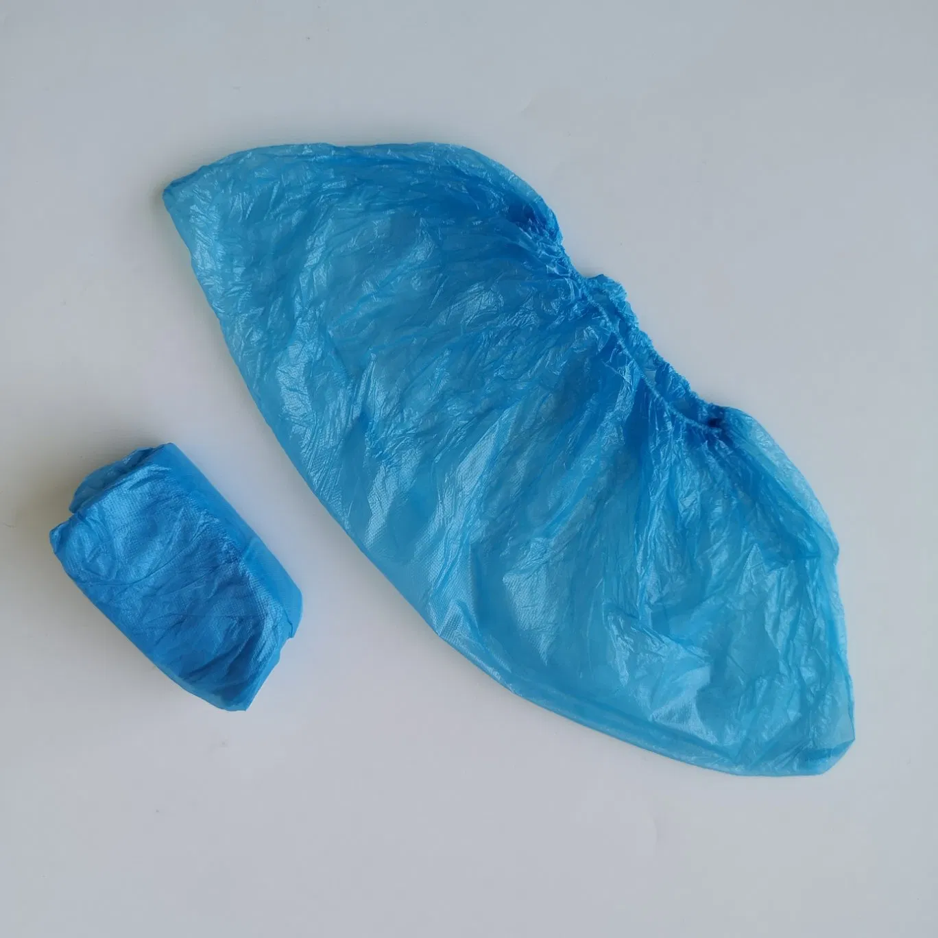 Medical Protective Blue Nonwoven PP PE Shoe-Cover Waterproof Disposable CPE Shoe Covers