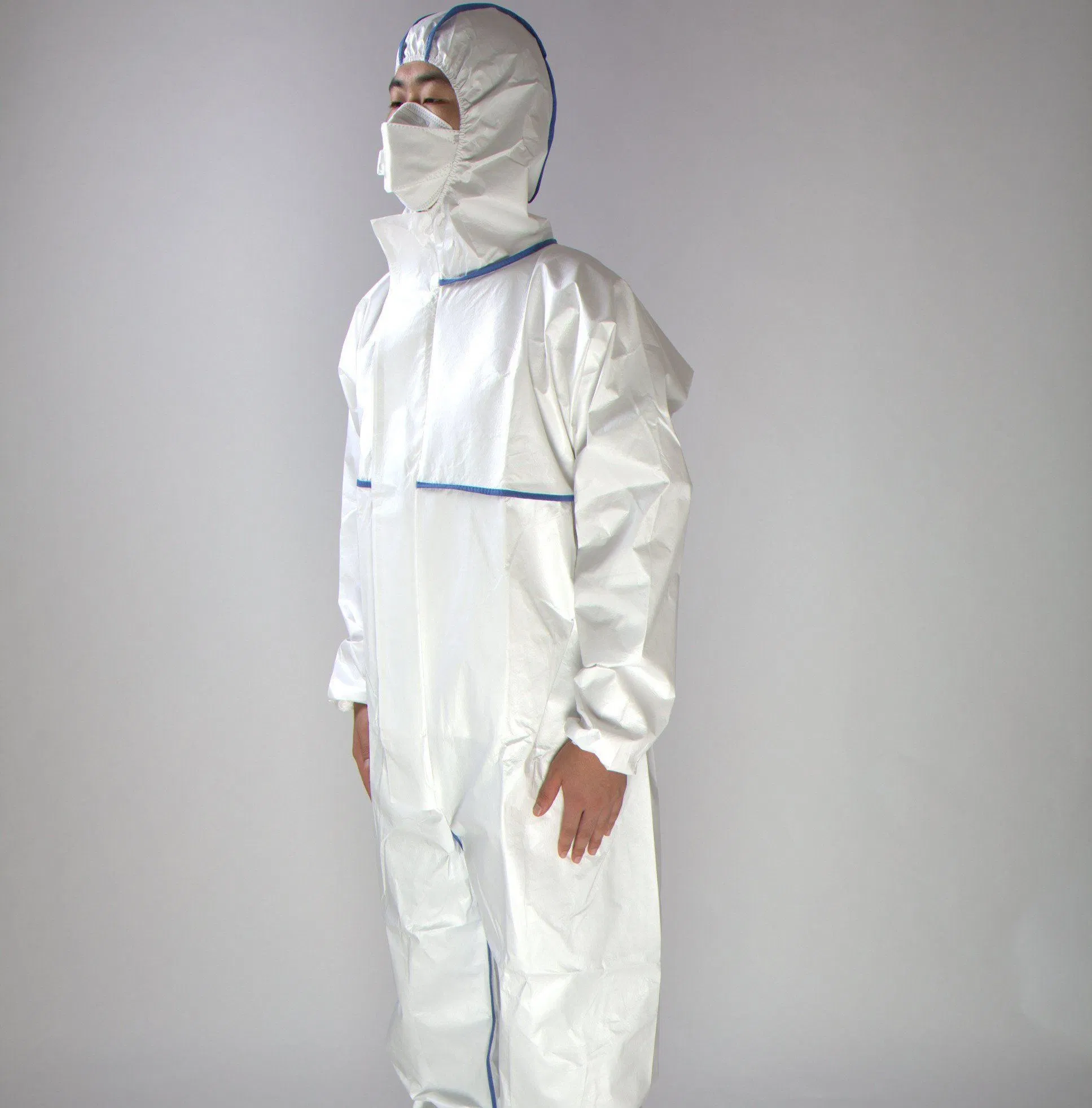 Wholesale OEM PPE Suit Work Uniform Safety Clothing Disposable Protective Coverall Discount