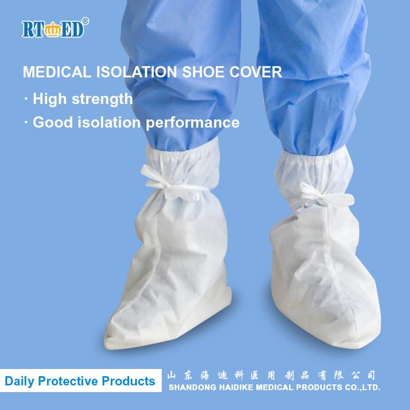 Rtmed Haidike Medical Protective Isolation Shoecover with Blue Adhesive Tape