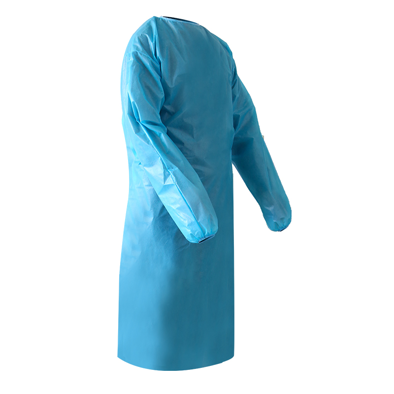Reinforced SMMS Disposable Surgical Gown – Waterproof, Breathable, Non-Woven Medical Isolation Gown