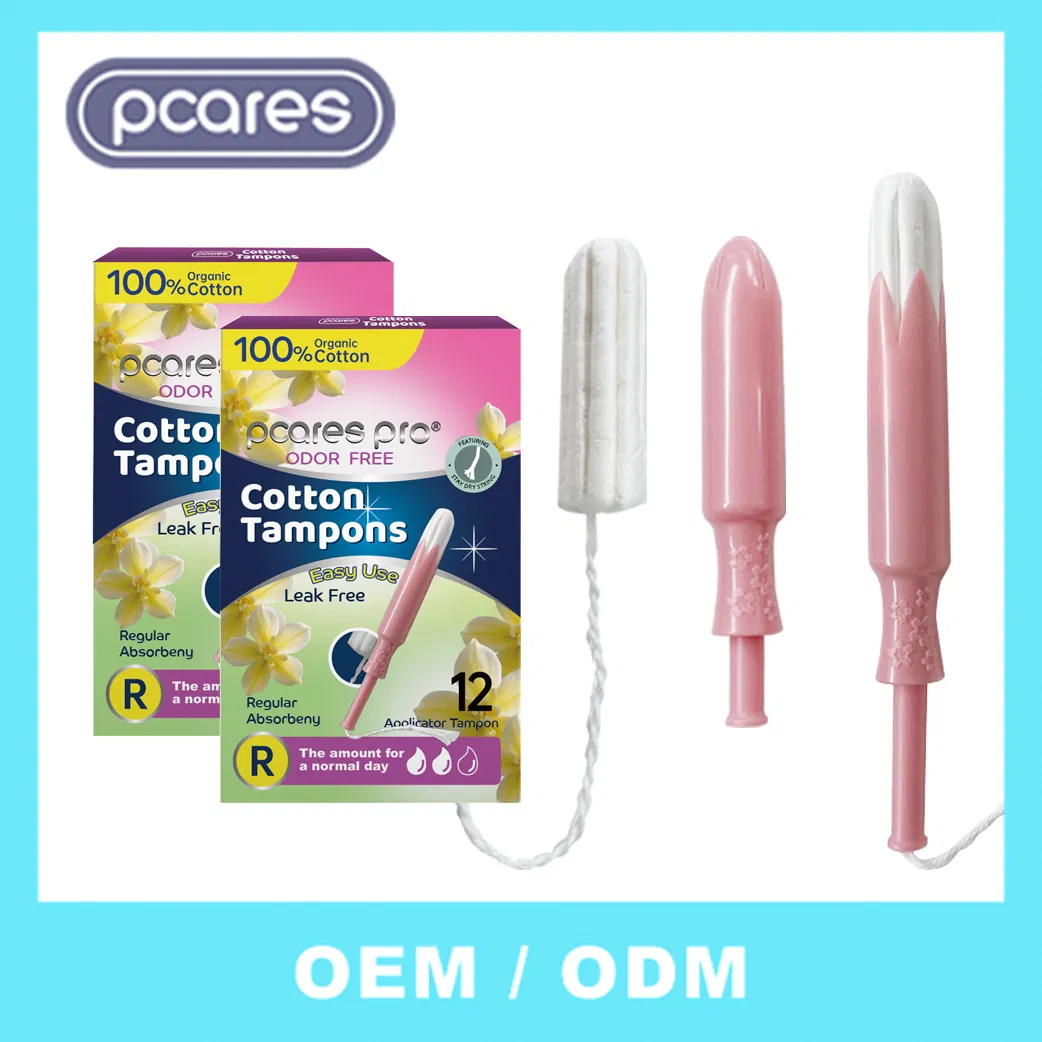 100% Natural Cotton Tampon Disposable Applicator Tampons Private Label Organic Tamponshot Sale Products
